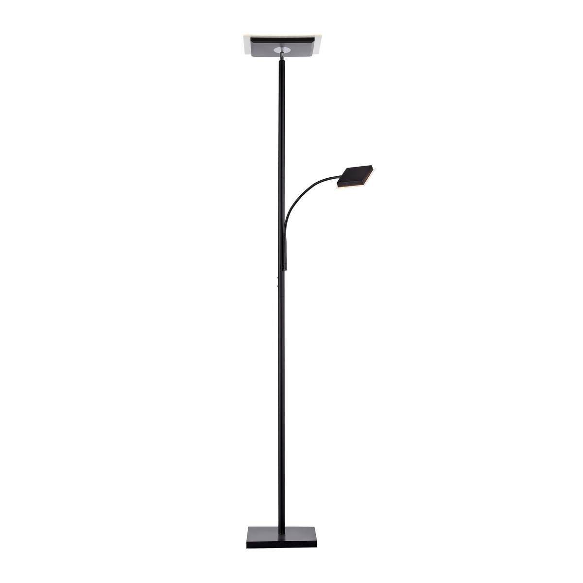 Just Light LED-Deckenfluter HANS 11710-18 schwarz Eisen Kunststoff B/H/T: ca. 25x190x25 cm 2 Brennstellen