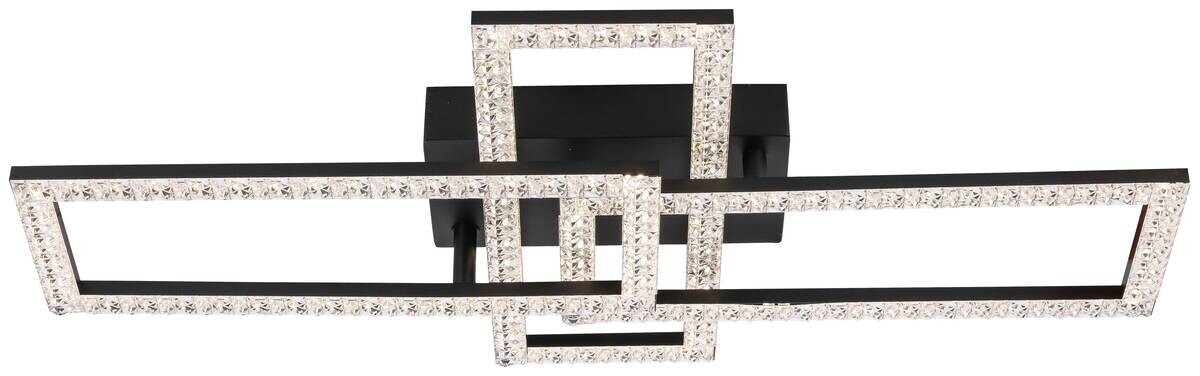 POCOline Deckenleuchte Zyra schwarz Kunststoff B/H/L: ca. 35x9x62 cm