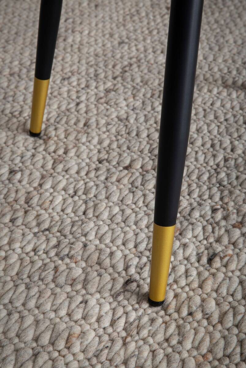 Stuhl 2er Set schwarz Polyester B/H/T: ca. 55x83x53 cm