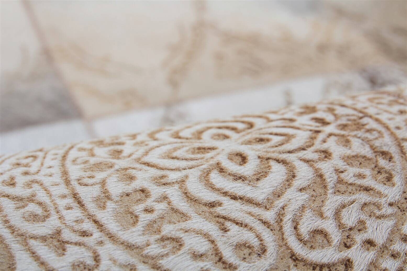 Kayoom Kurzflorteppich Cobra 343 beige B/L: ca. 125x180 cm