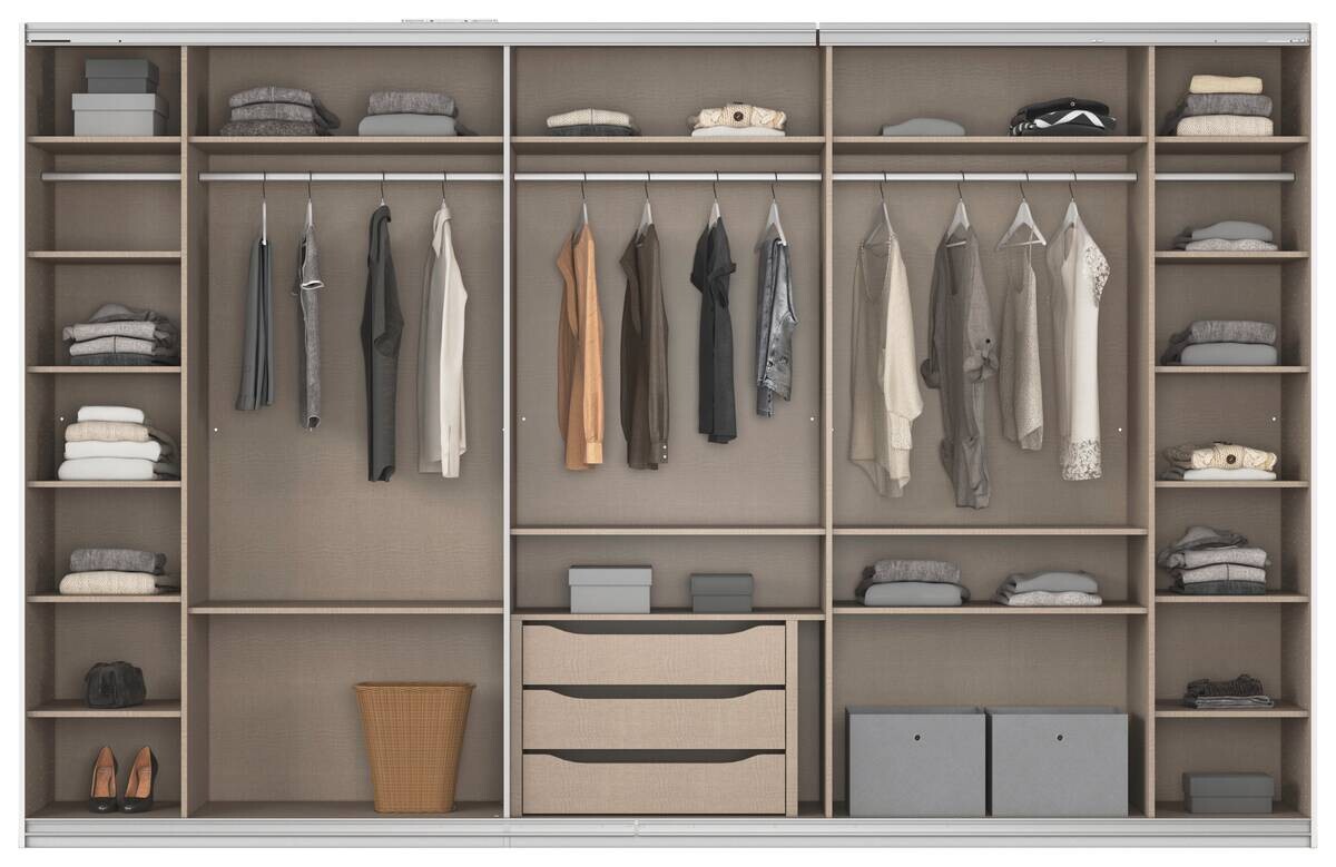 Kleiderschrank Kulmbach Alpinweiß B/H/T: ca. 360x229x62 cm