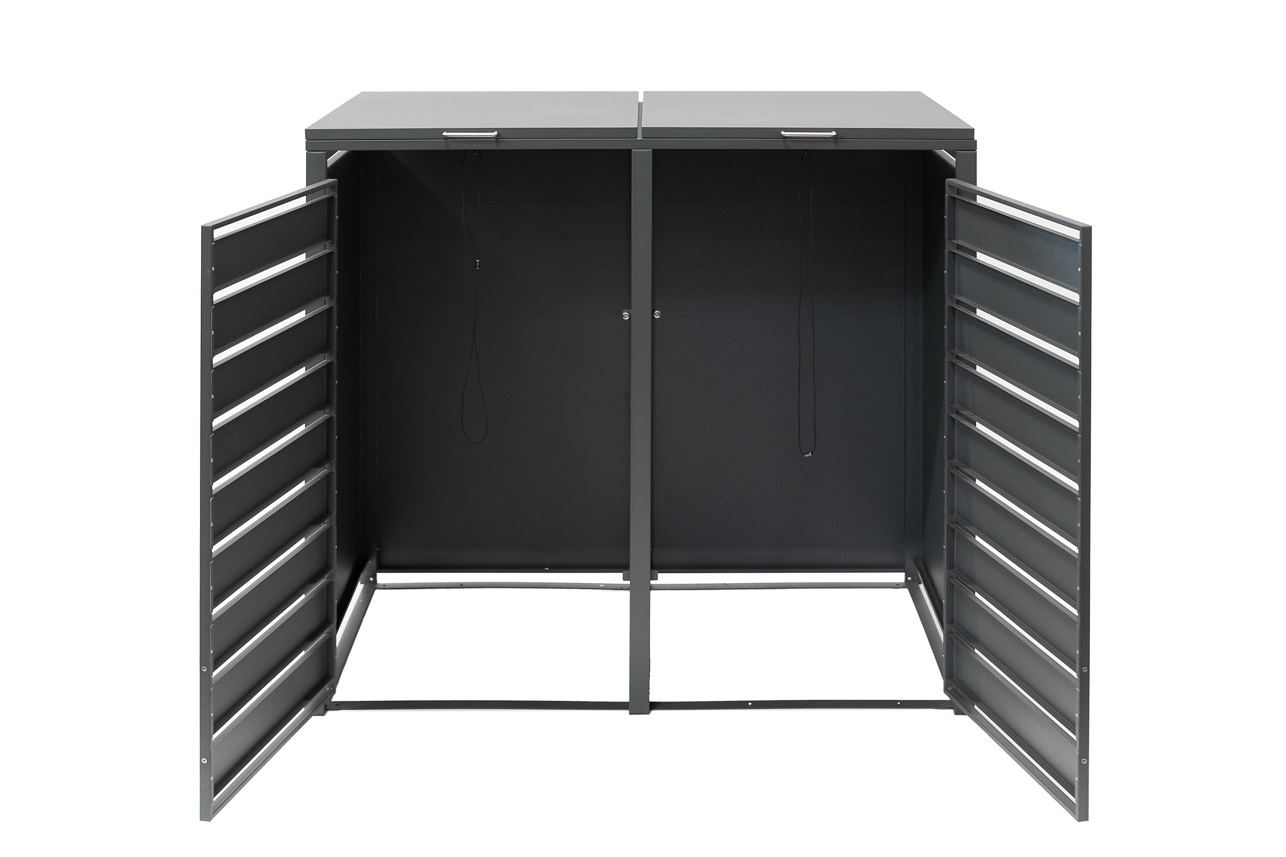 Westmann Mülltonnenbox 2x 240 Liter anthrazit B/H/T: ca. 132x116x80 cm