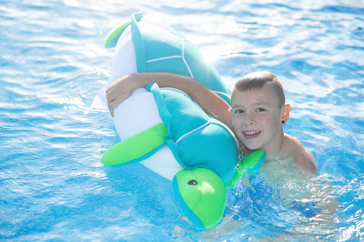 Westmann Sitzsack Schwimmtier Schildkröte blau Polyester B/H/T: ca. 100x15x82 cm