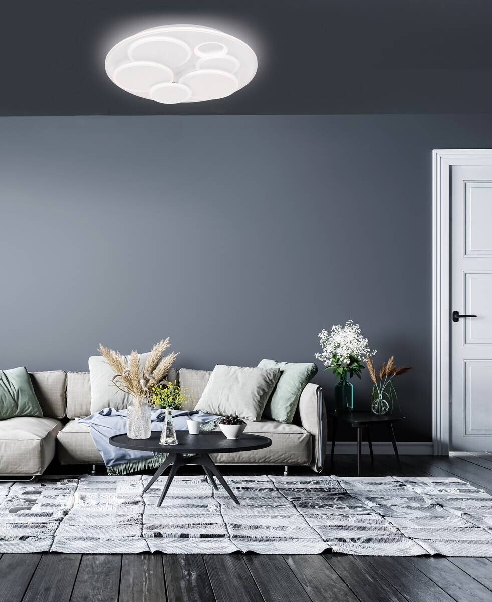 Fischer & Honsel LED-Deckenleuchte 21162 weiß Acryl H/D: ca. 7x50 cm 1 Brennstellen