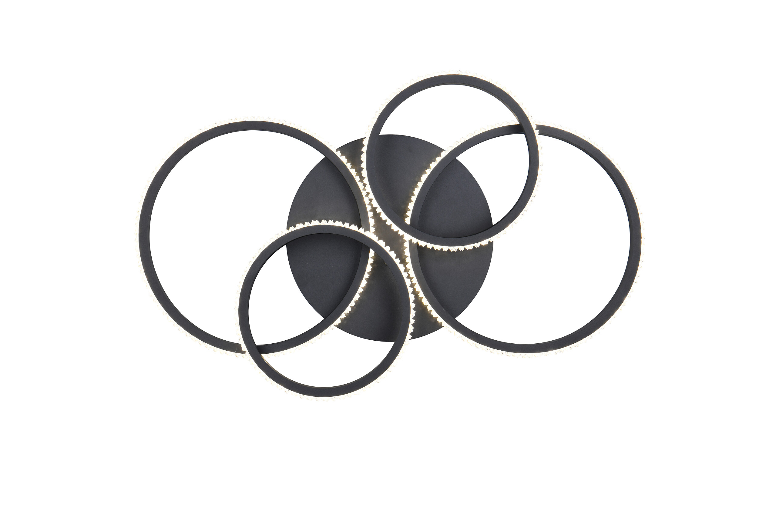 Reality LED-Deckenleuchte Cires mattschwarz Metall B/H/L: ca. 8,5x49,5x65,5 cm