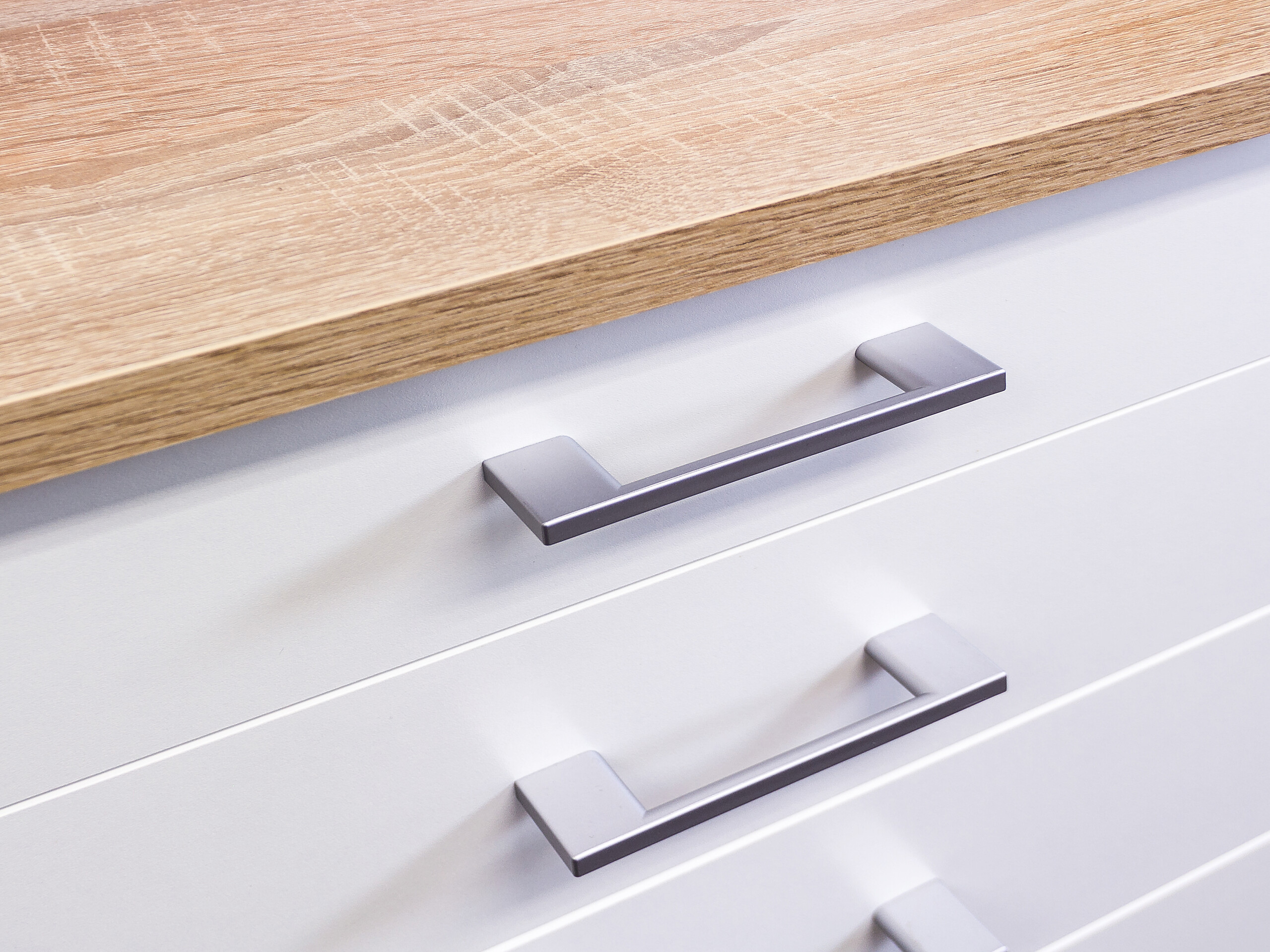 Schubkastenschrank Samoa weiß Eiche Nachbildung B/H/T: ca. 50x85x60 cm