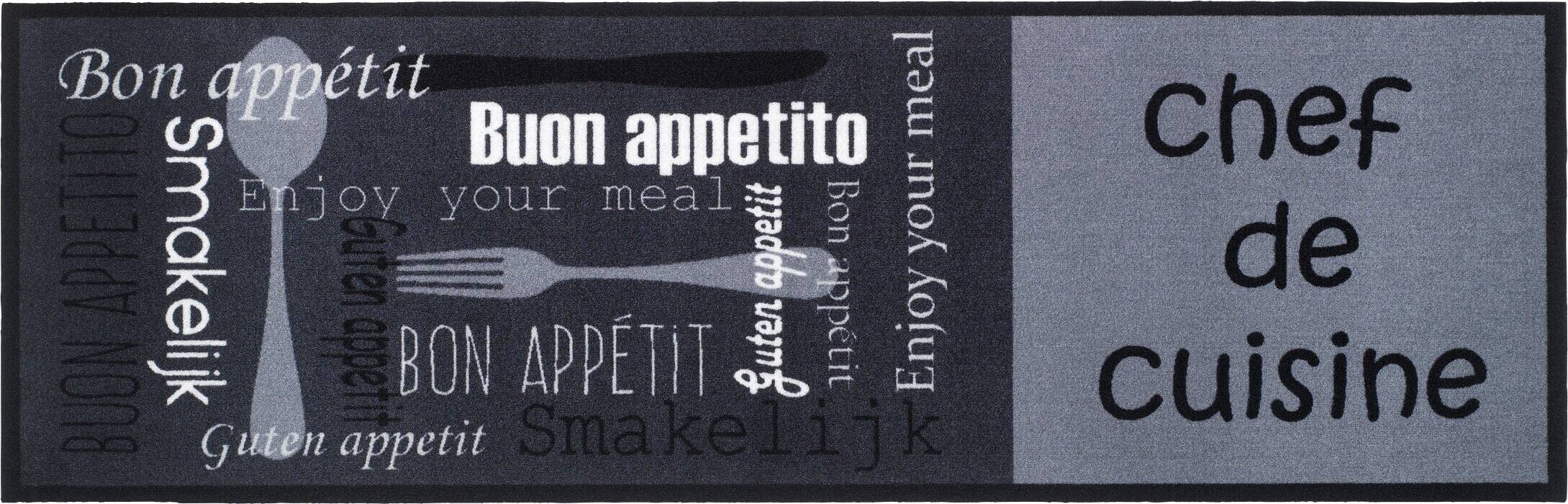 Küchenläufer Cook&Wash grau B/L: ca. 50x150 cm