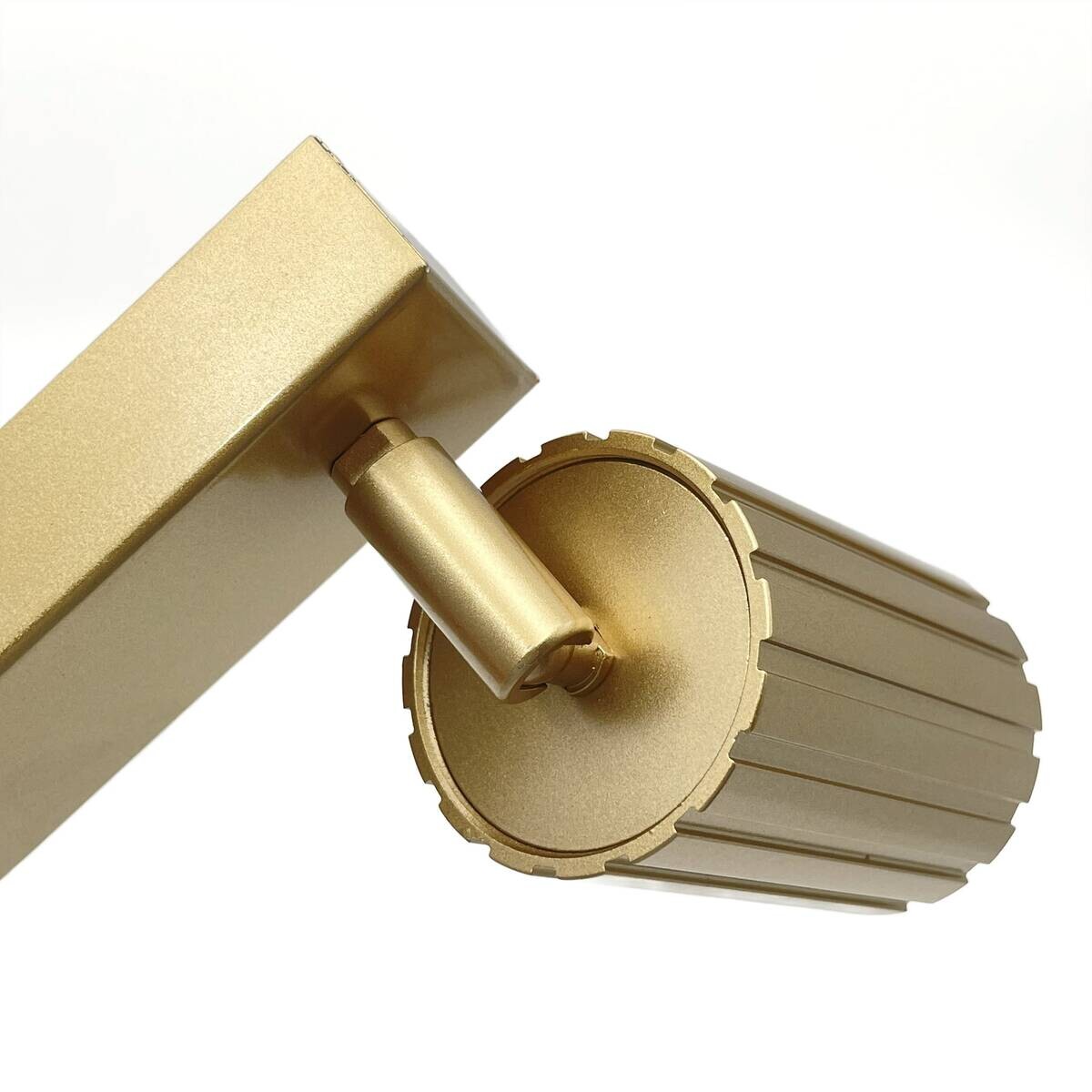 Lamkur Strahler Prisma gold Stahl B/H/L: ca. 6,5x16,5x81 cm 4 Brennstellen