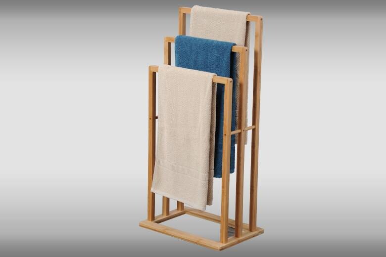 Kesper Handtuchhalter Bambus natur Bambus B/H/L: ca. 27x82x40 cm