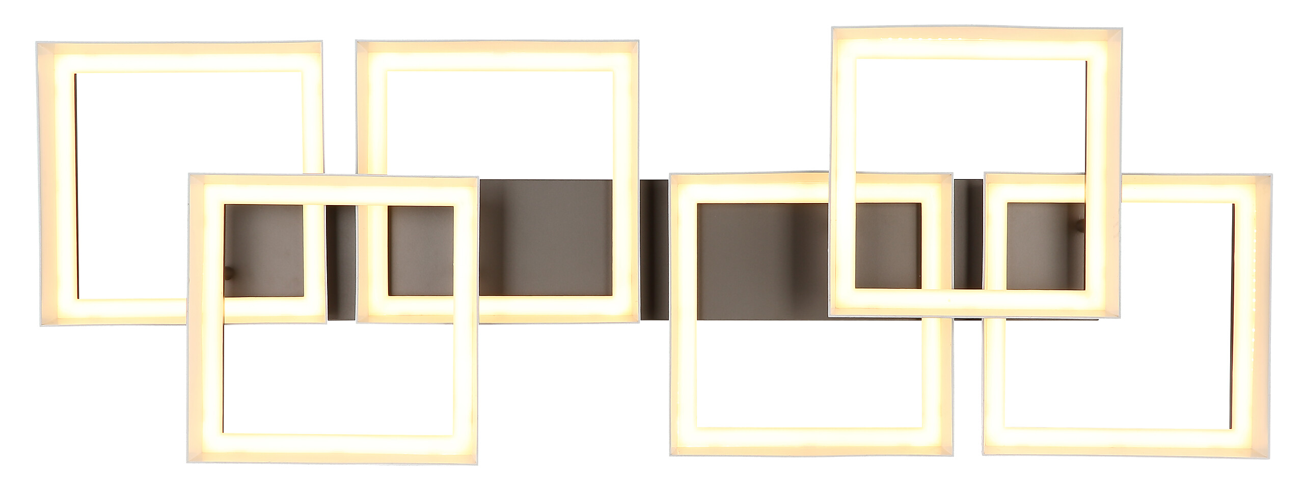 GLOBO Deckenleuchte kaffee Metall Kunststoff B/H/L: ca. 35x12,5x102 cm 1 Brennstellen