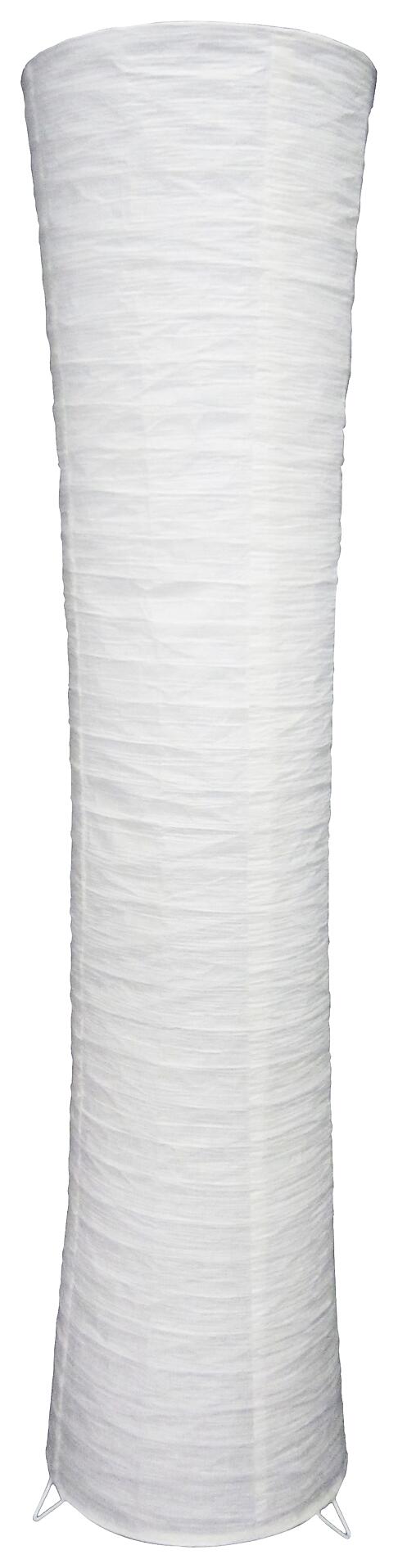 POCOline Stehleuchte Curvy weiß Metall H/D: ca. 110x25 cm E14 2 Brennstellen