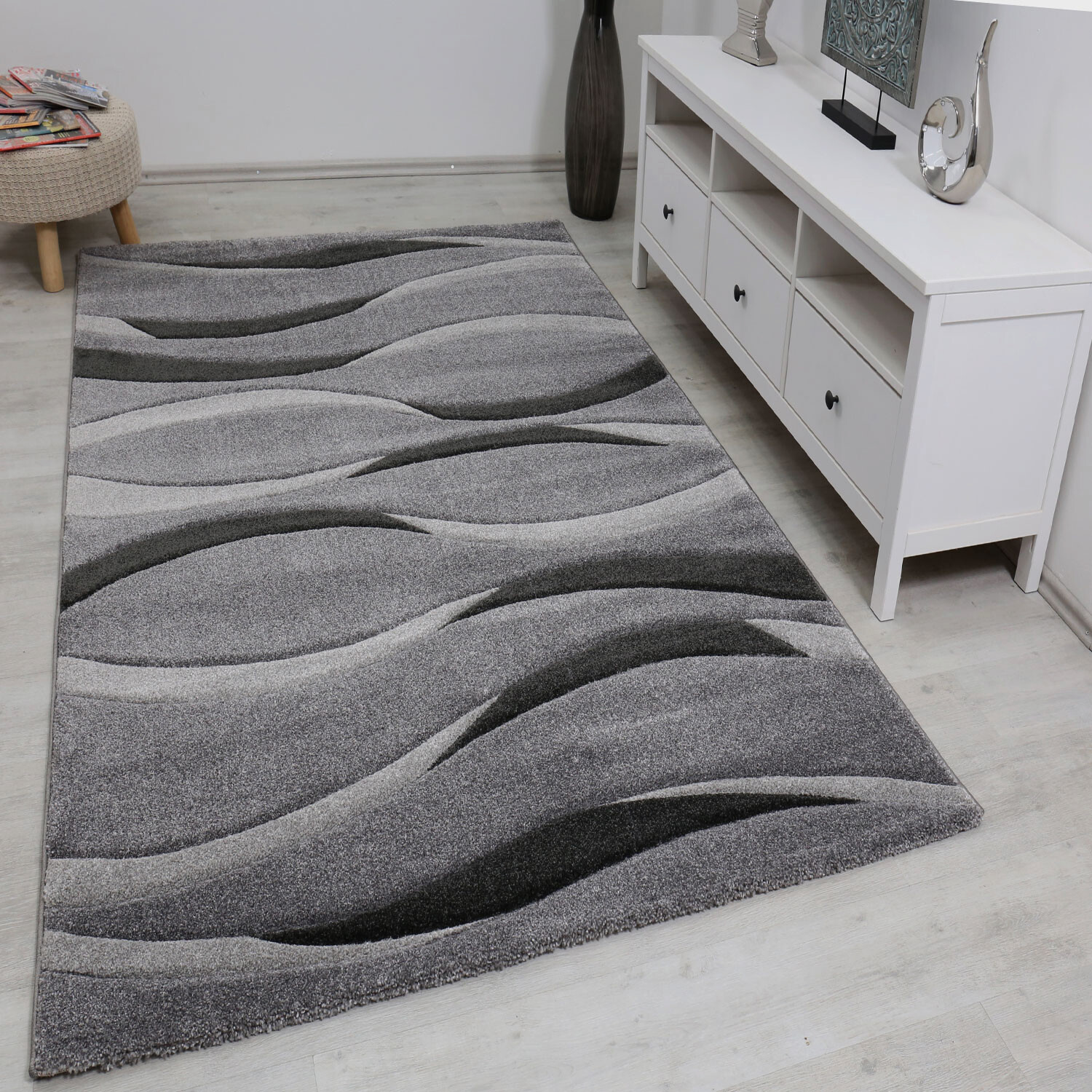 Teppich Malta grau B/L: ca. 160x230 cm