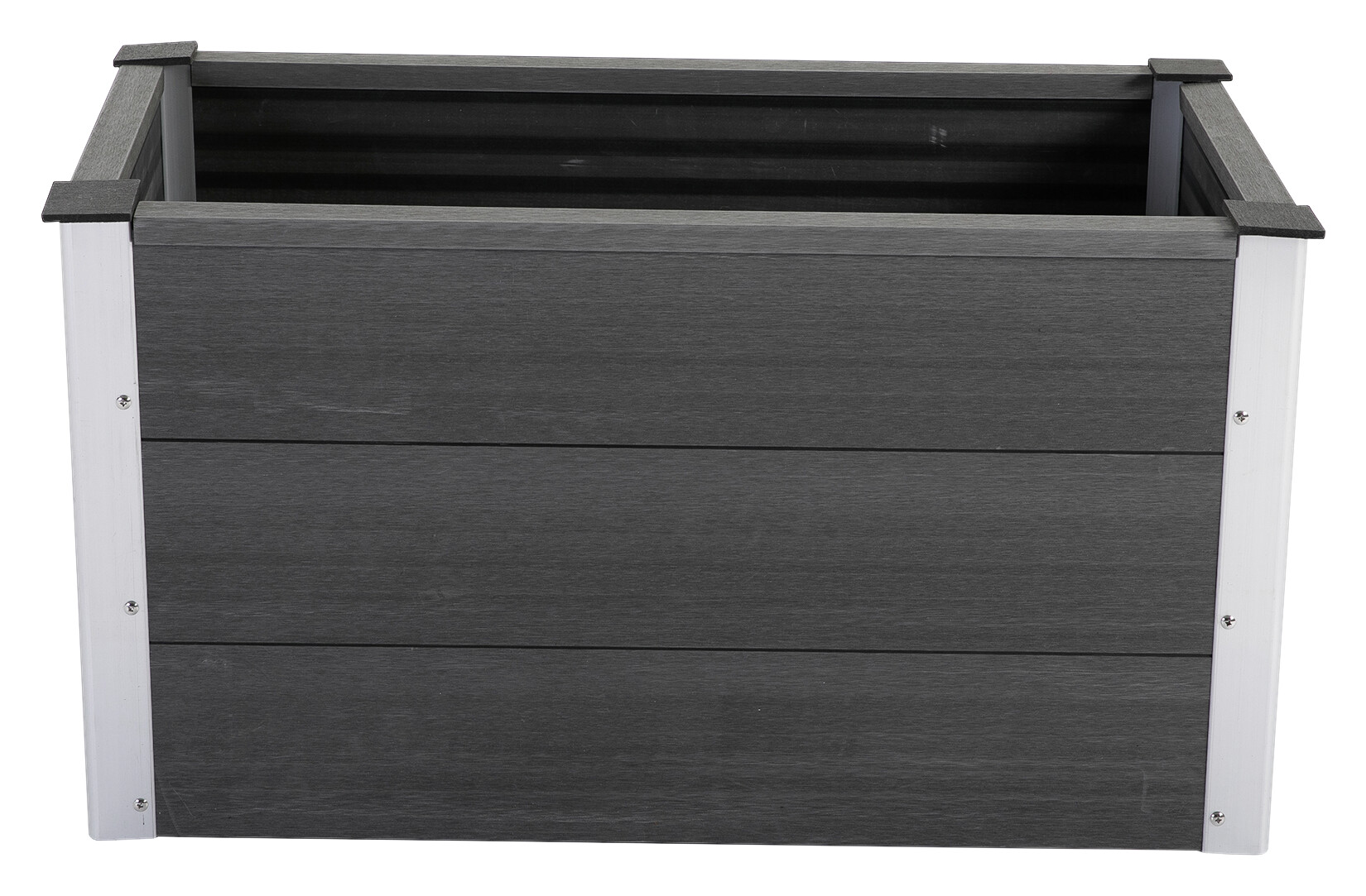 Outsunny Blumenkübel grau Kunststoff B/H/L: ca. 50x50x100 cm