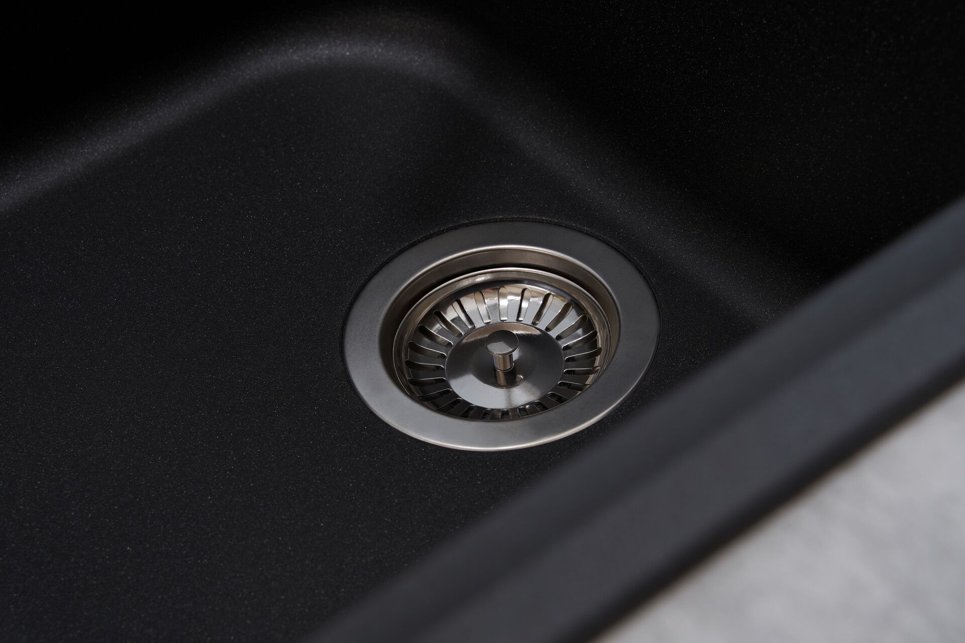 Respekta Einbauspüle Orlando 100 x 50 S schwarz Granitverbundmaterial B/H/T: ca. 100x22,5x50 cm