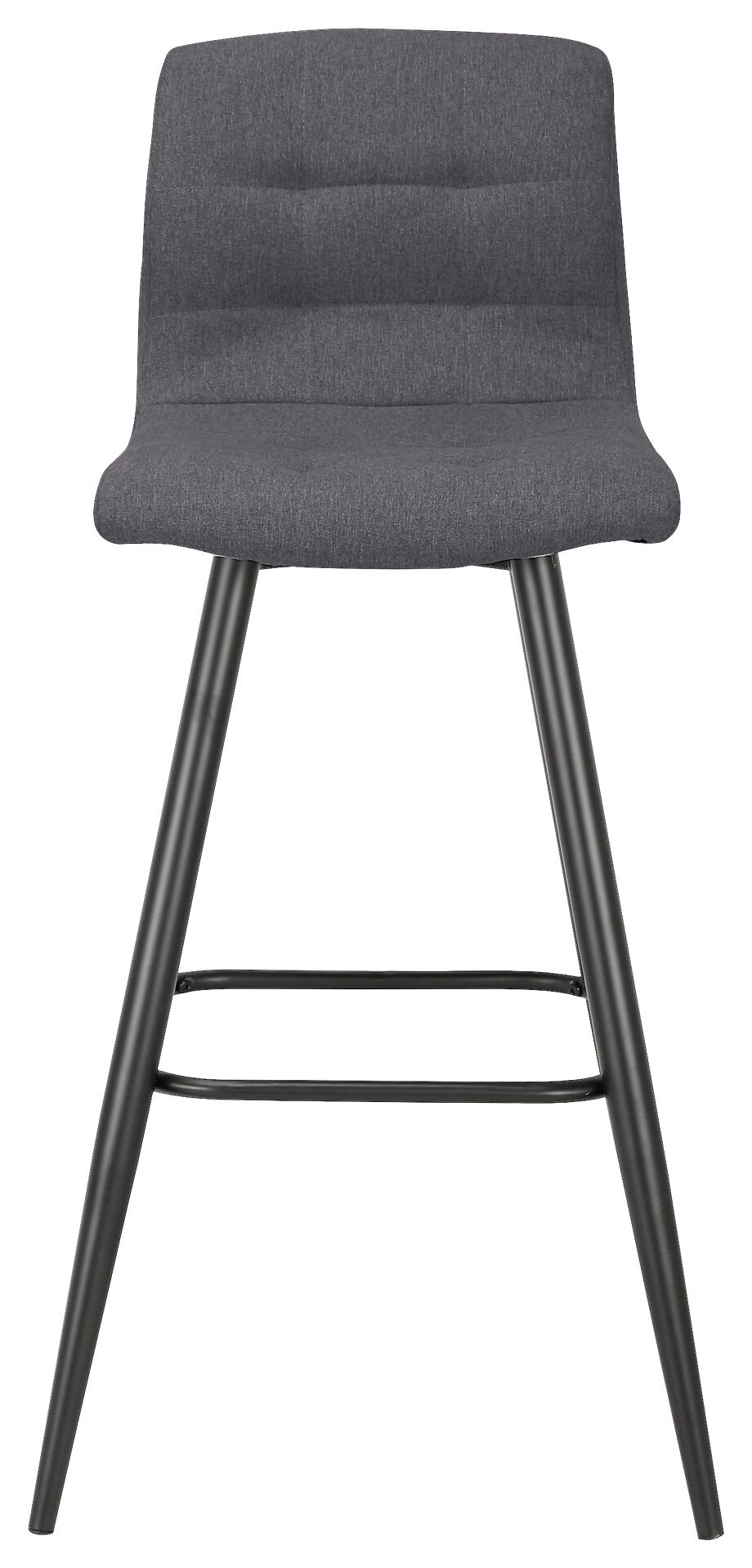 Barhocker SIMONE  2er-Set anthrazit Webstoff B/H/T: ca. 42x103x51 cm