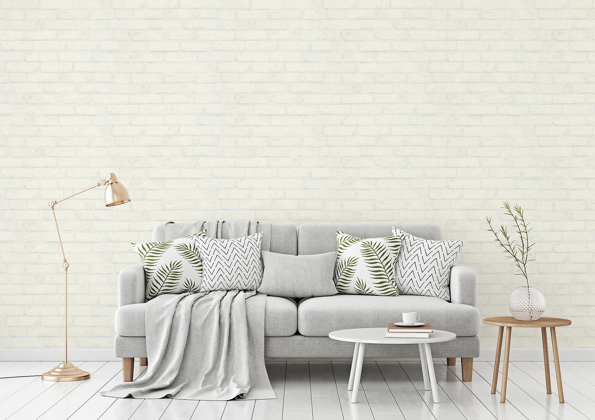 A.S.Creation Vliestapete Best of Wood`n Stone 2nd Edition Steine weiß B/L: ca. 53x1005 cm