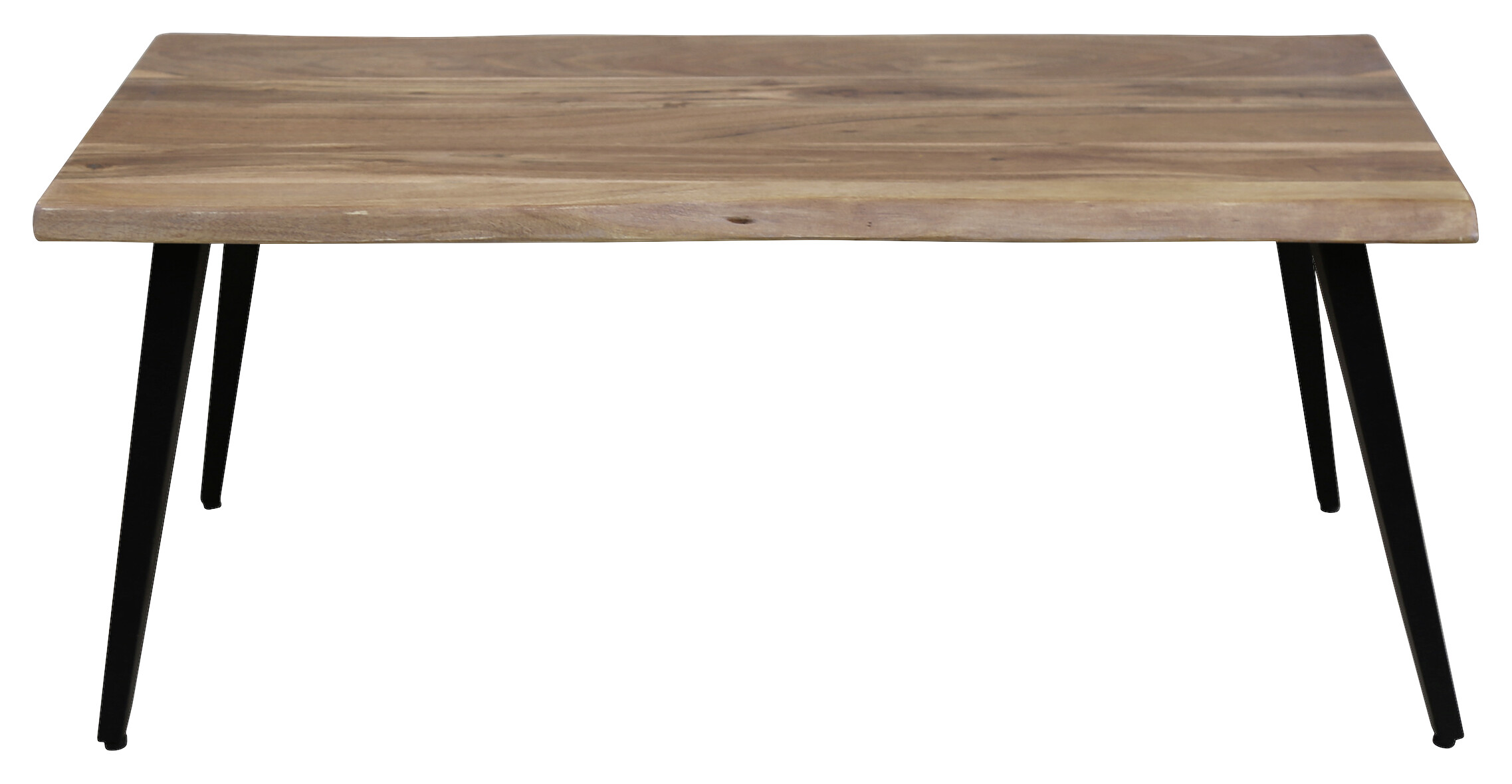 byLIVING Couchtisch CADDY natur schwarz Akazie Metall B/H/T: ca. 110x45x60 cm