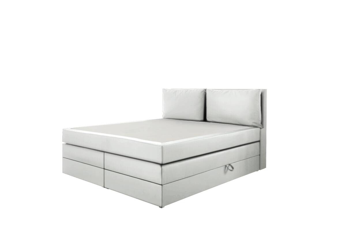 Boxspringbett Lissy grau Liegefläche B/L: ca. 160x200 cm