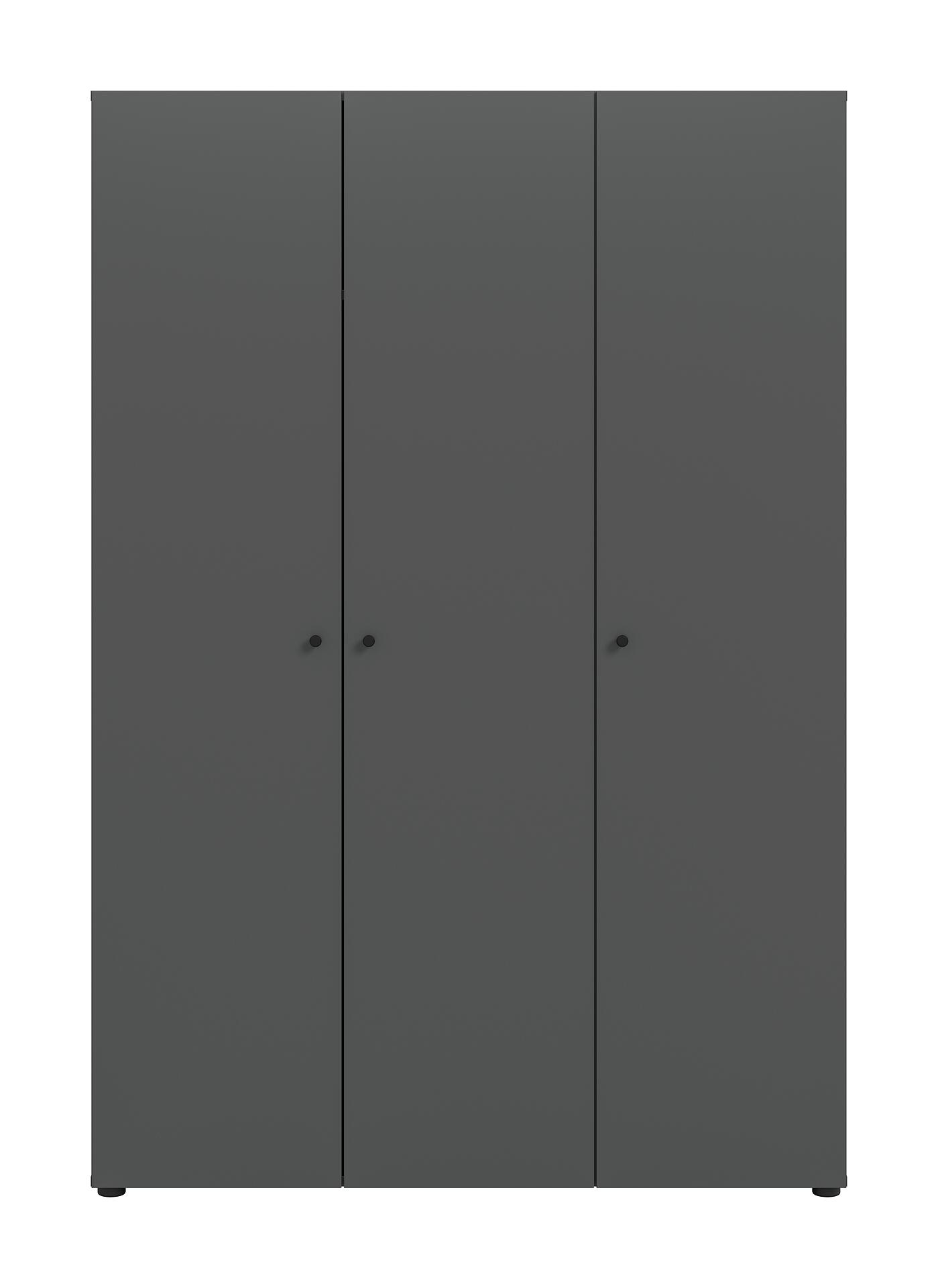 Kleiderschrank DARWIN anthrazit B/H/T: ca. 120x176x51 cm