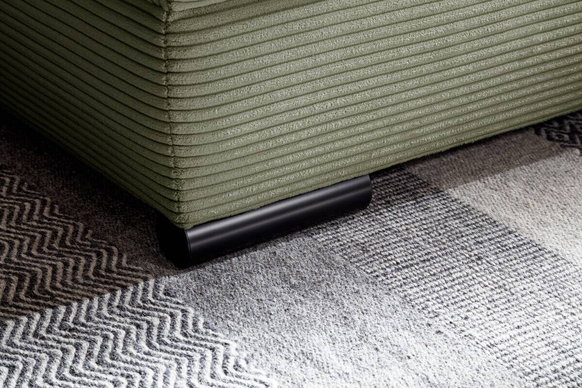 Ecksofa mit Bettfunktion grün Microfaser B/H/T: ca. 303x88x202 cm