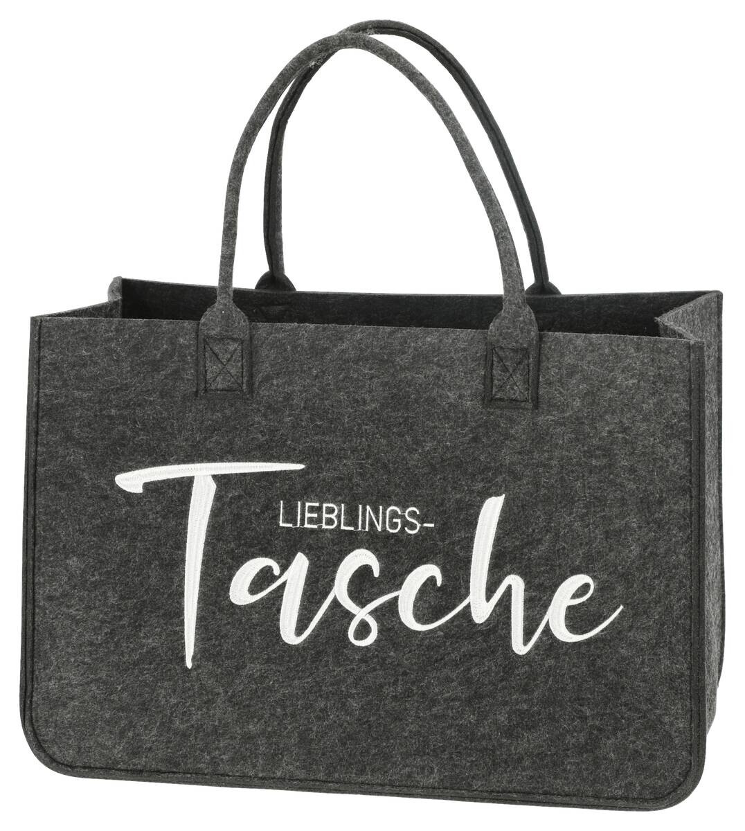 Tasche anthrazit Filz B/H/L: ca. 49x27x34 cm
