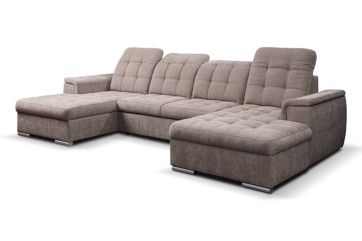 Wohnlandschaft Nadja stone Microfaser B/H/T: ca. 330x105x174 cm