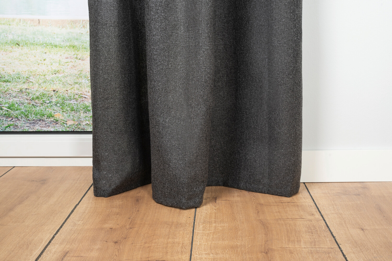 Ösenvorhang CHALET anthrazit B/L: ca. 135x300 cm