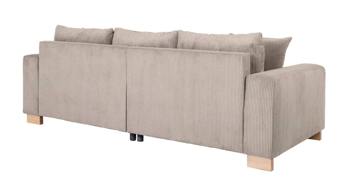 Big Sofa Alpha New dunkelbeige Microfaser B/H/T: ca. 244x85x112 cm