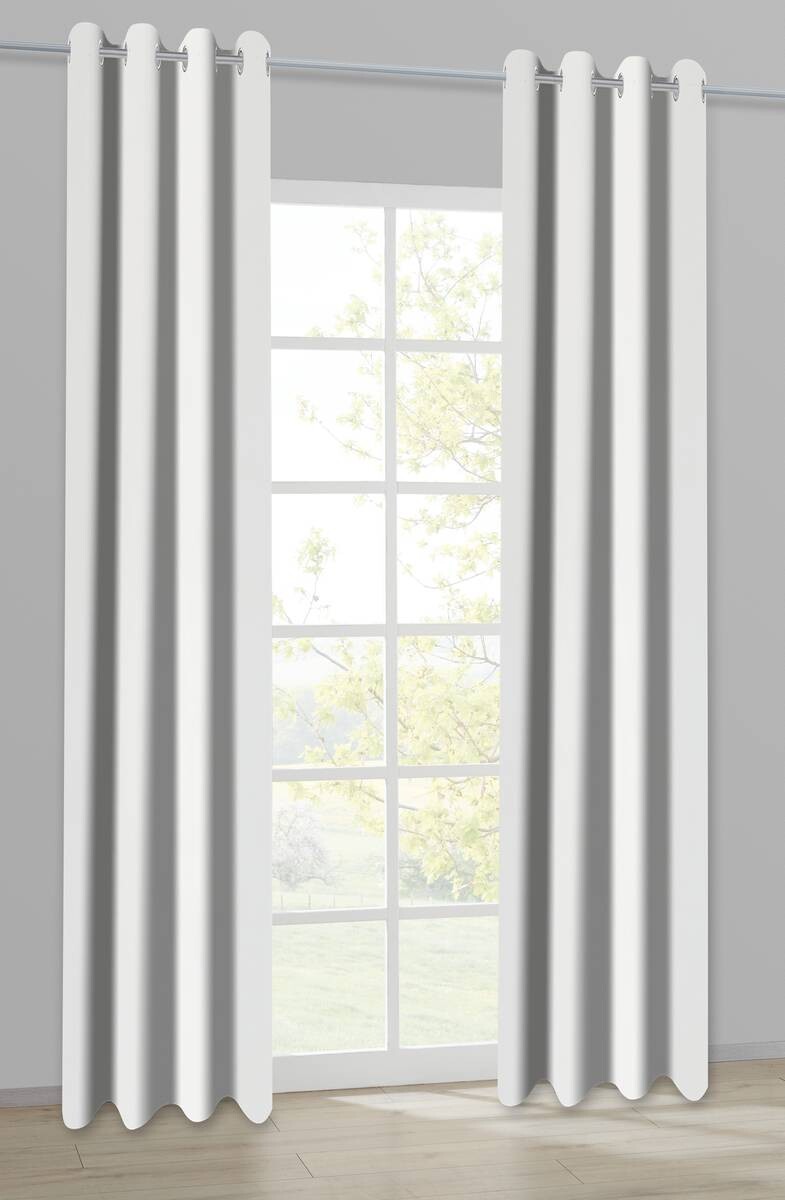 Ösenvorhang Samt beige B/L: ca. 135x245 cm