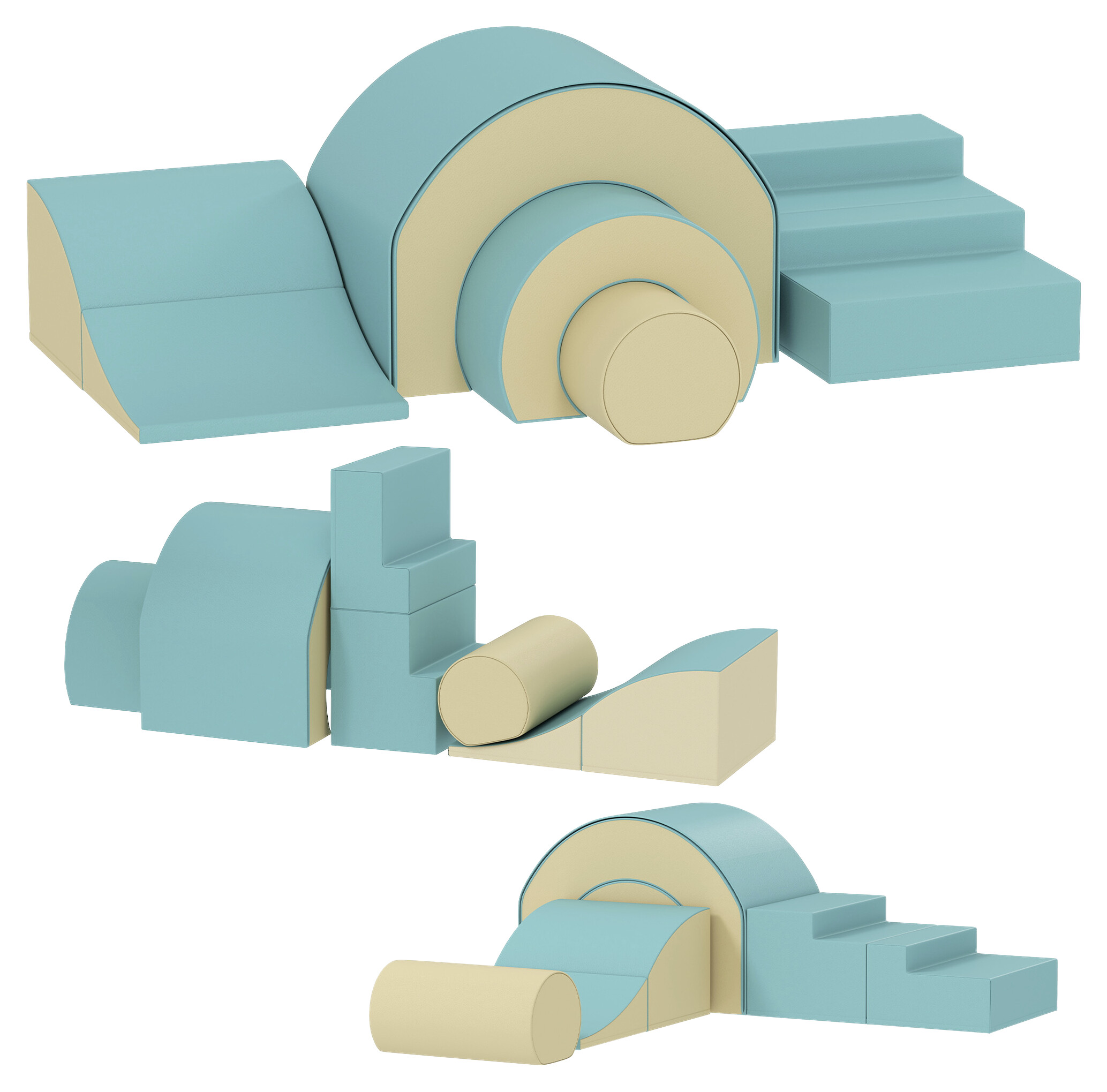 AIYAPLAY Schaumstoffbausteine B/H/L: ca. 39x44x181 cm