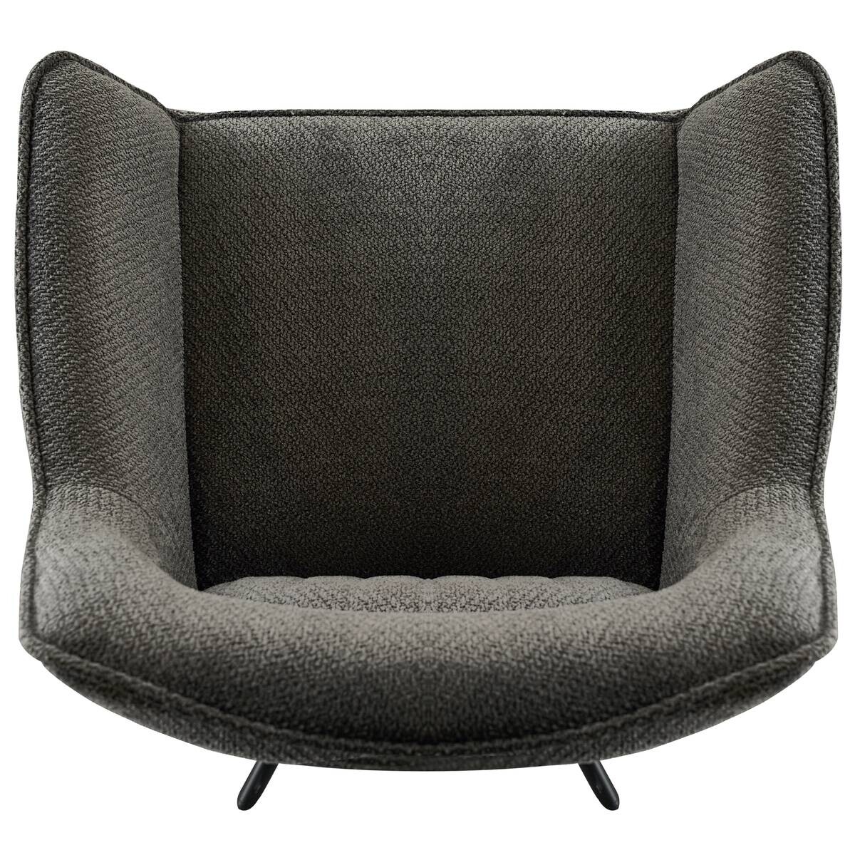 Armlehnstuhl Verena anthrazit Webstoff B/H/T: ca. 60,5x87x63 cm