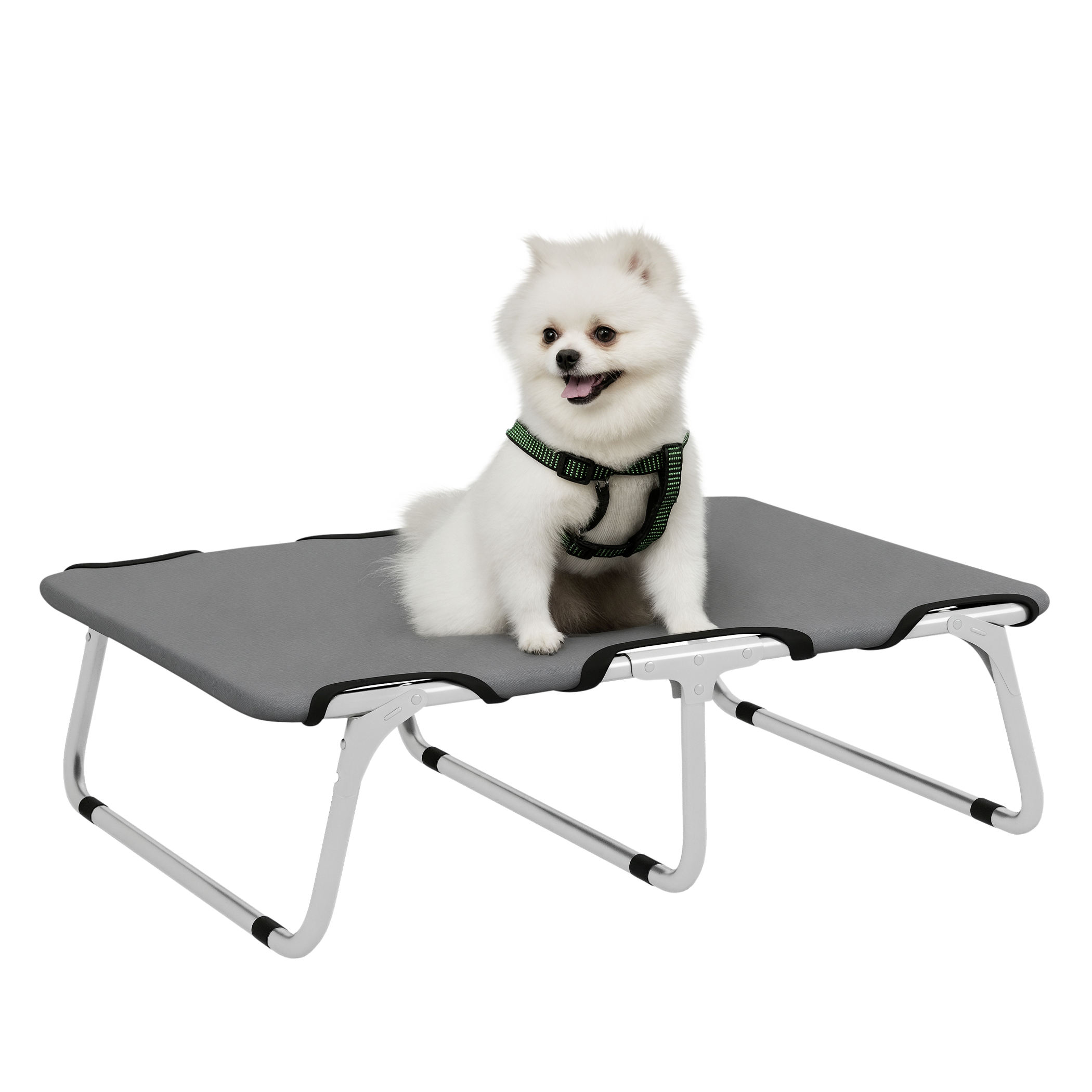 PawHut Hundebett grau Polyester-Mischgewebe B/H/L: ca. 58x20x71 cm