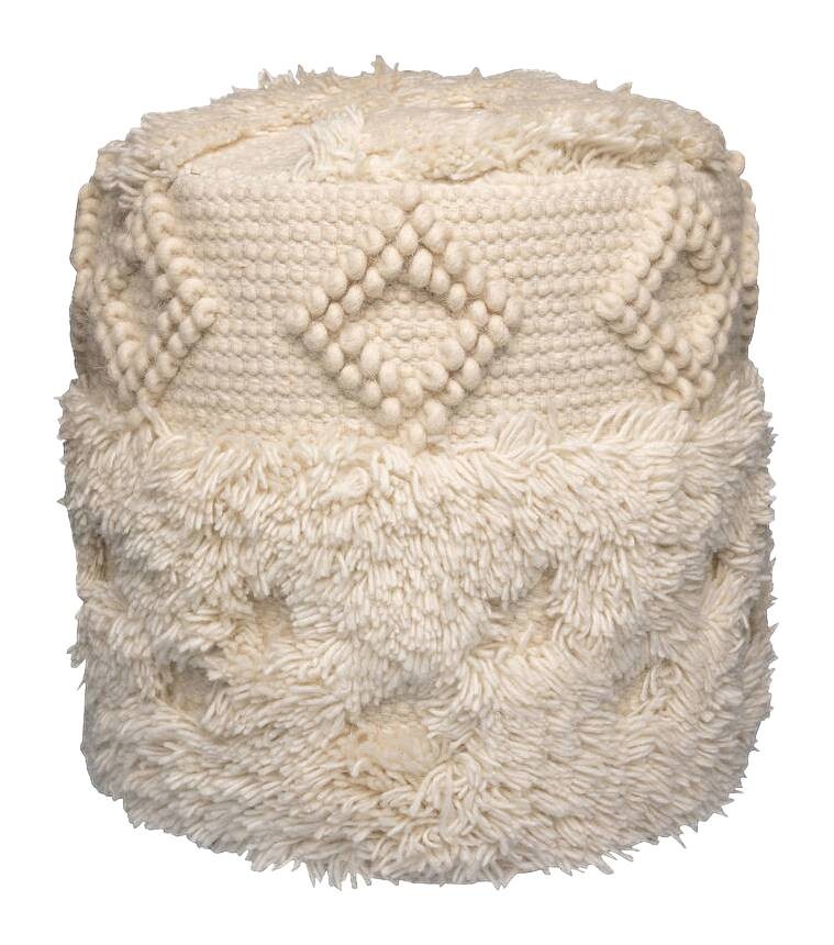 360 Living Hocker Bohist 100 natur H/D: ca. 35x35 cm