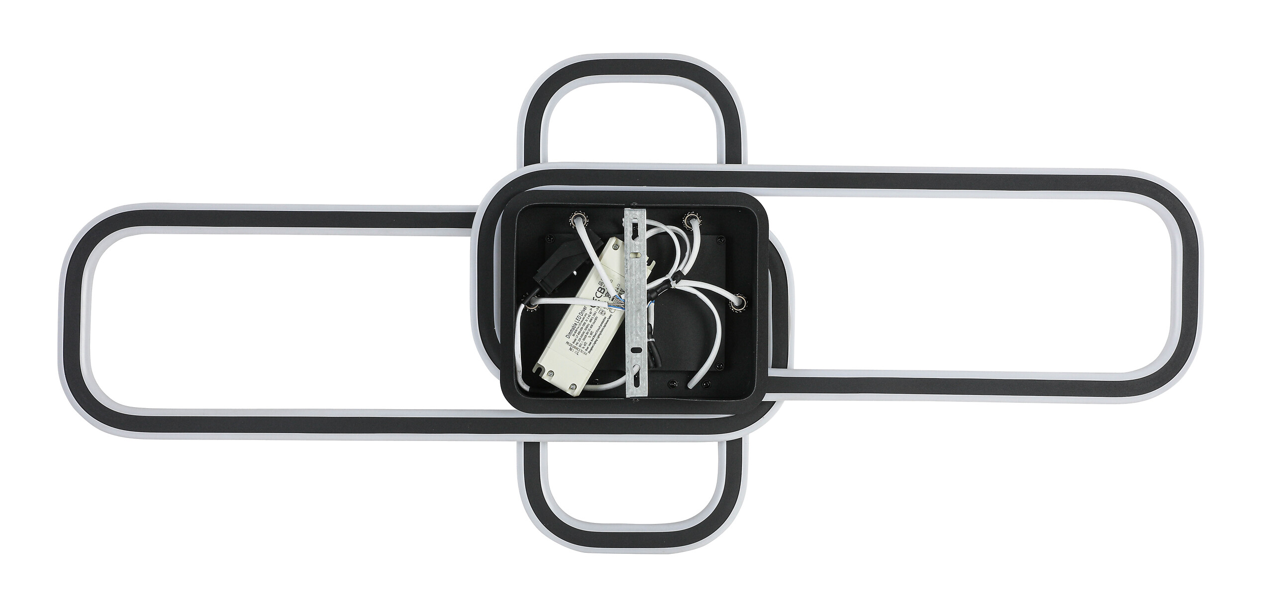 Nolo LED-Deckenleuchte Center schwarz Metall B/H/L: ca. 46x11x95 cm