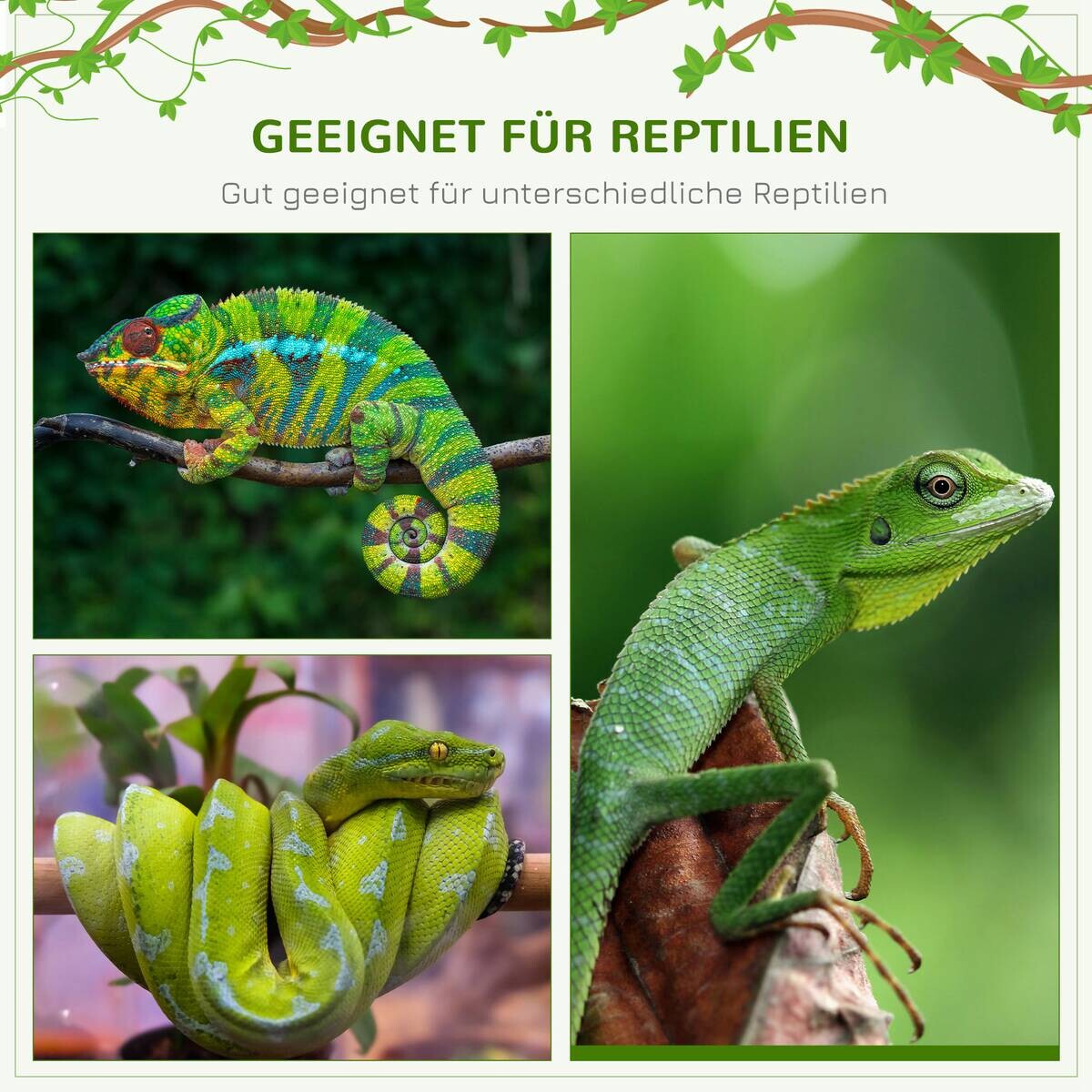 PawHut Terrarium silber Polyester B/H/L: ca. 40x120x40 cm