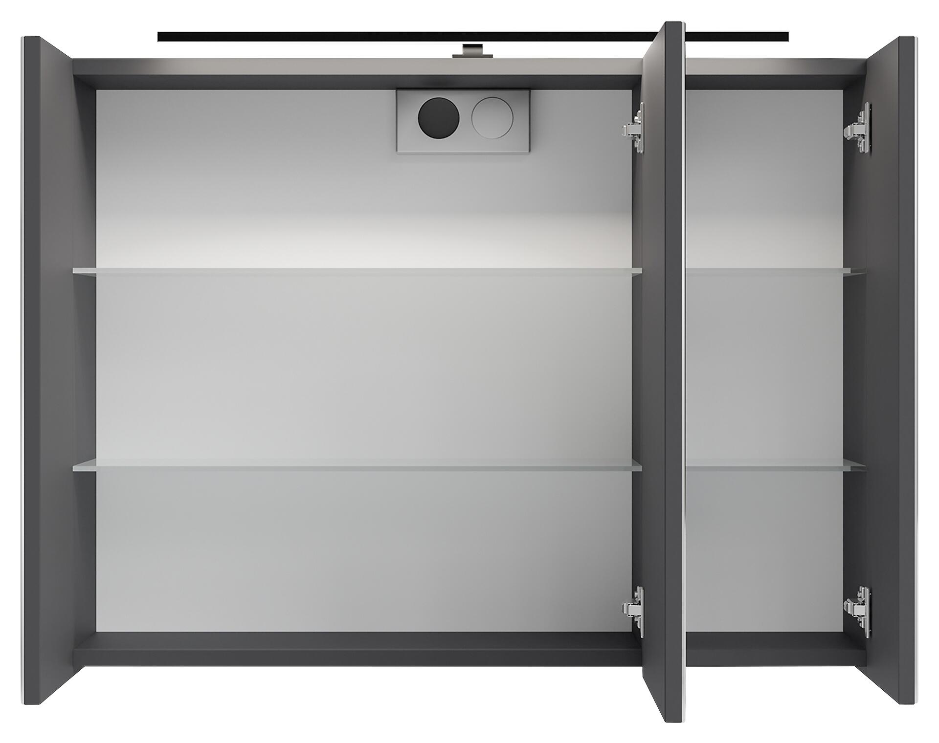 Spiegelschrank SPREE anthrazit B/H/T: ca. 80x60x15 cm