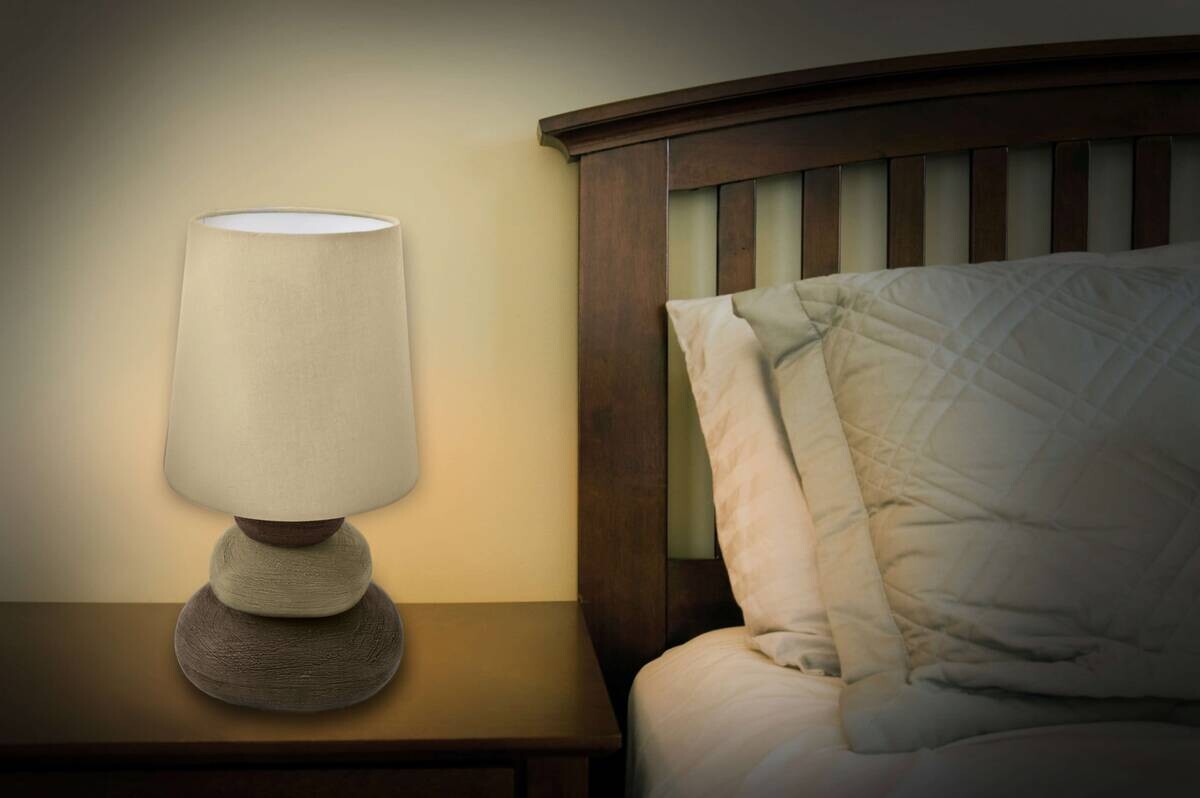 Näve Leuchten Tischleuchte 3045227 natur Keramik B/H/T: ca. 16x31x16 cm E14 1 Brennstellen