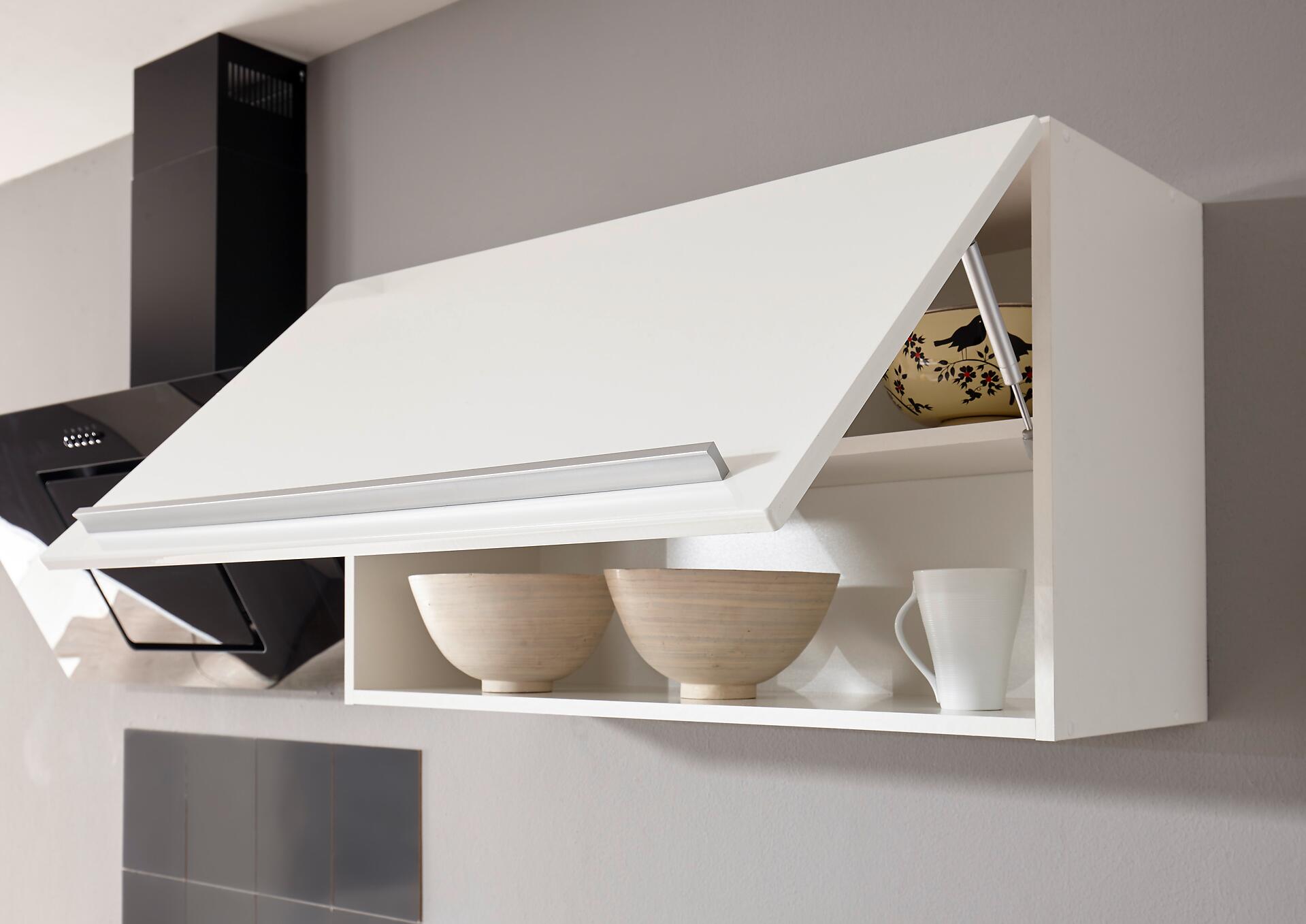 Respekta Doppelblock Premium weiß hochglänzend B/H/T: ca. 290x200x60 cm