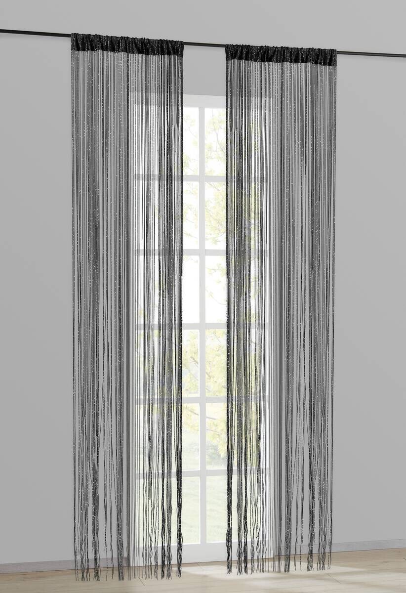 ACUS design collection Fadenvorhang Lurex silber B/L: ca. 90x245 cm
