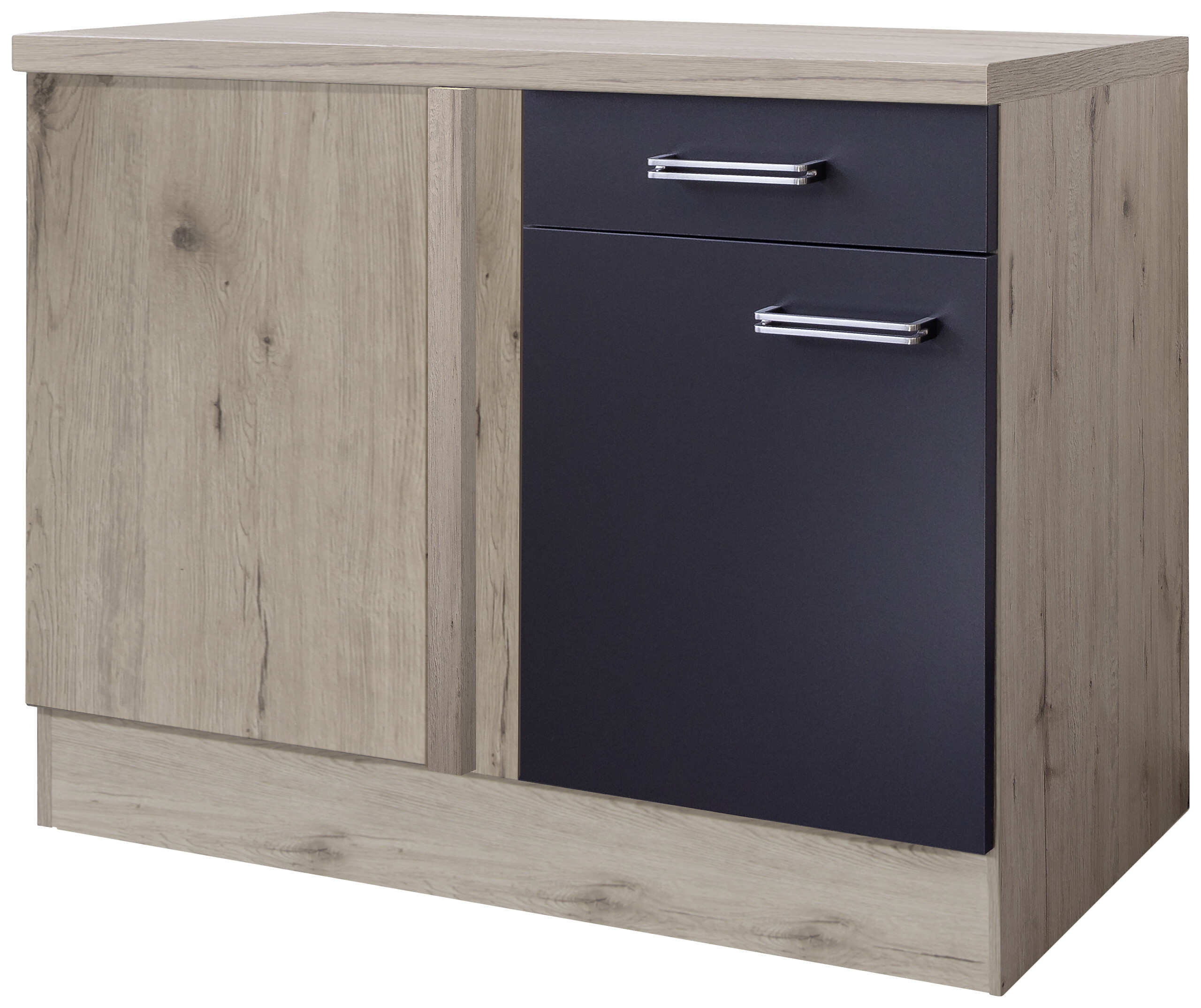 Eckunterschrank Elva anthrazit B/H/T: ca. 110x86x60 cm Eckunterschrank Elva anthrazit B/H/T: ca. 110x86x60 cm