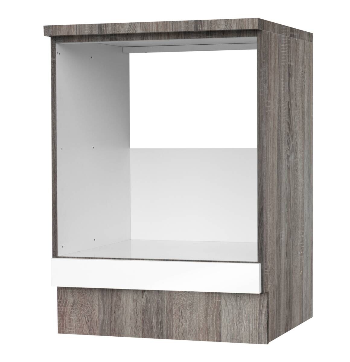 Herdumbauschrank weiß Hochglanz B/H/T: ca. 60x82x57 cm