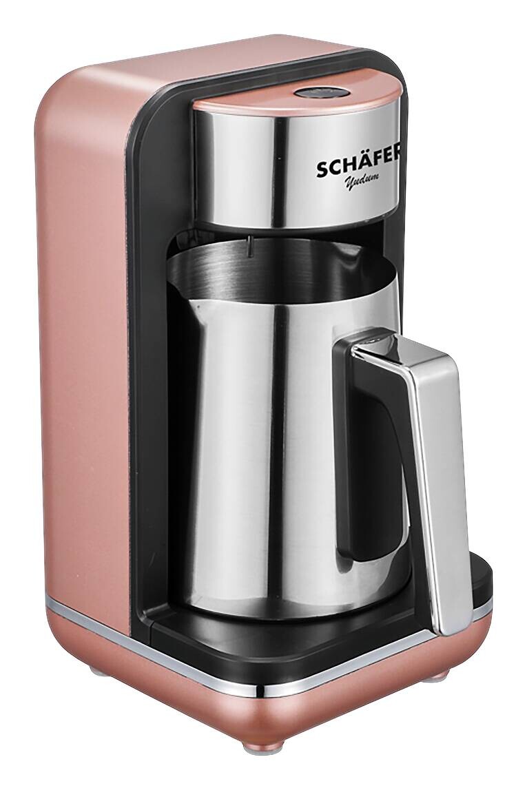 SCHÄFER Mokkamaschine roségold Edelstahl Kunststoff B/H/L: ca. 16x26x28 cm