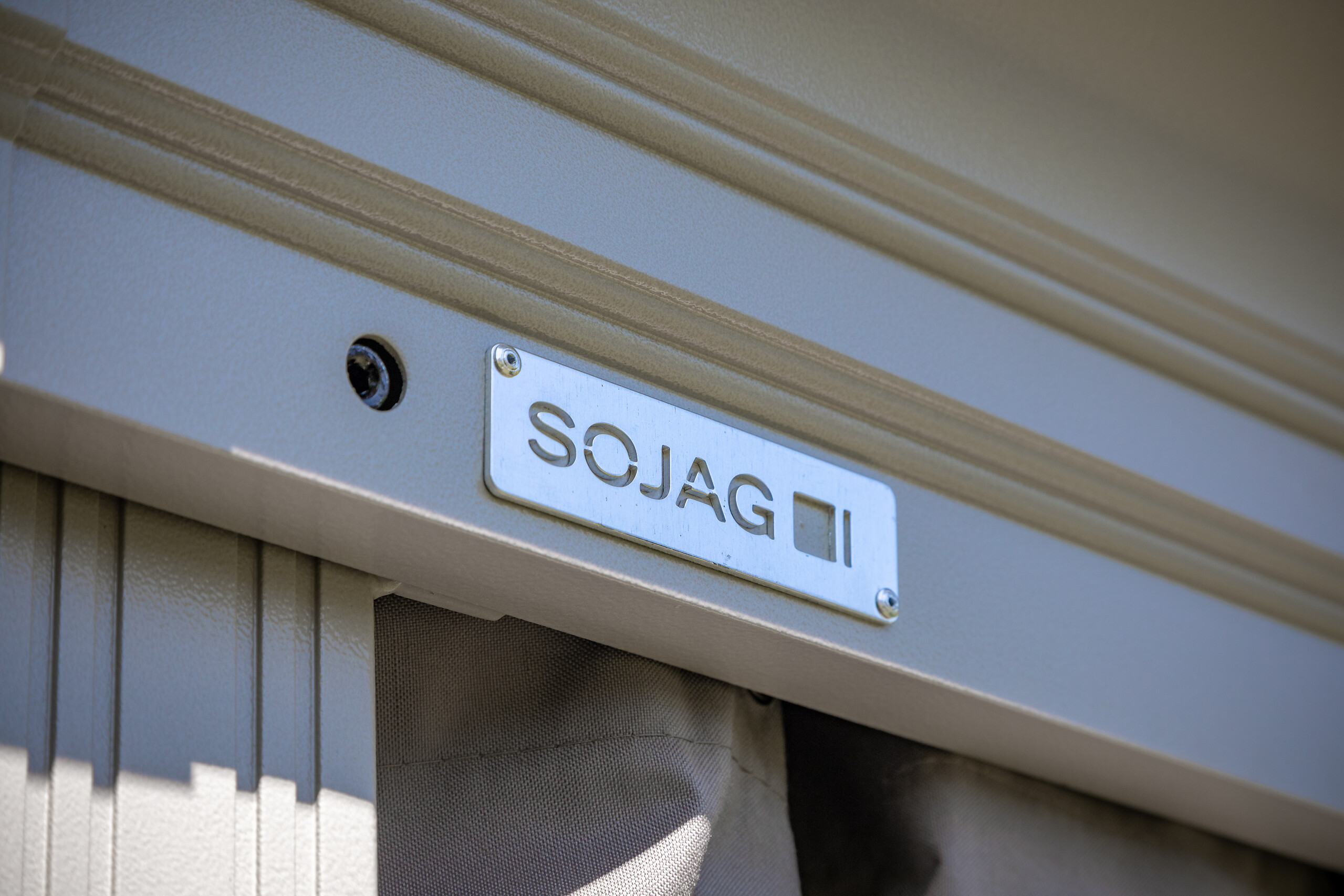 Sojag Pavillon-Vorhang-Set Messina taupe Polyester