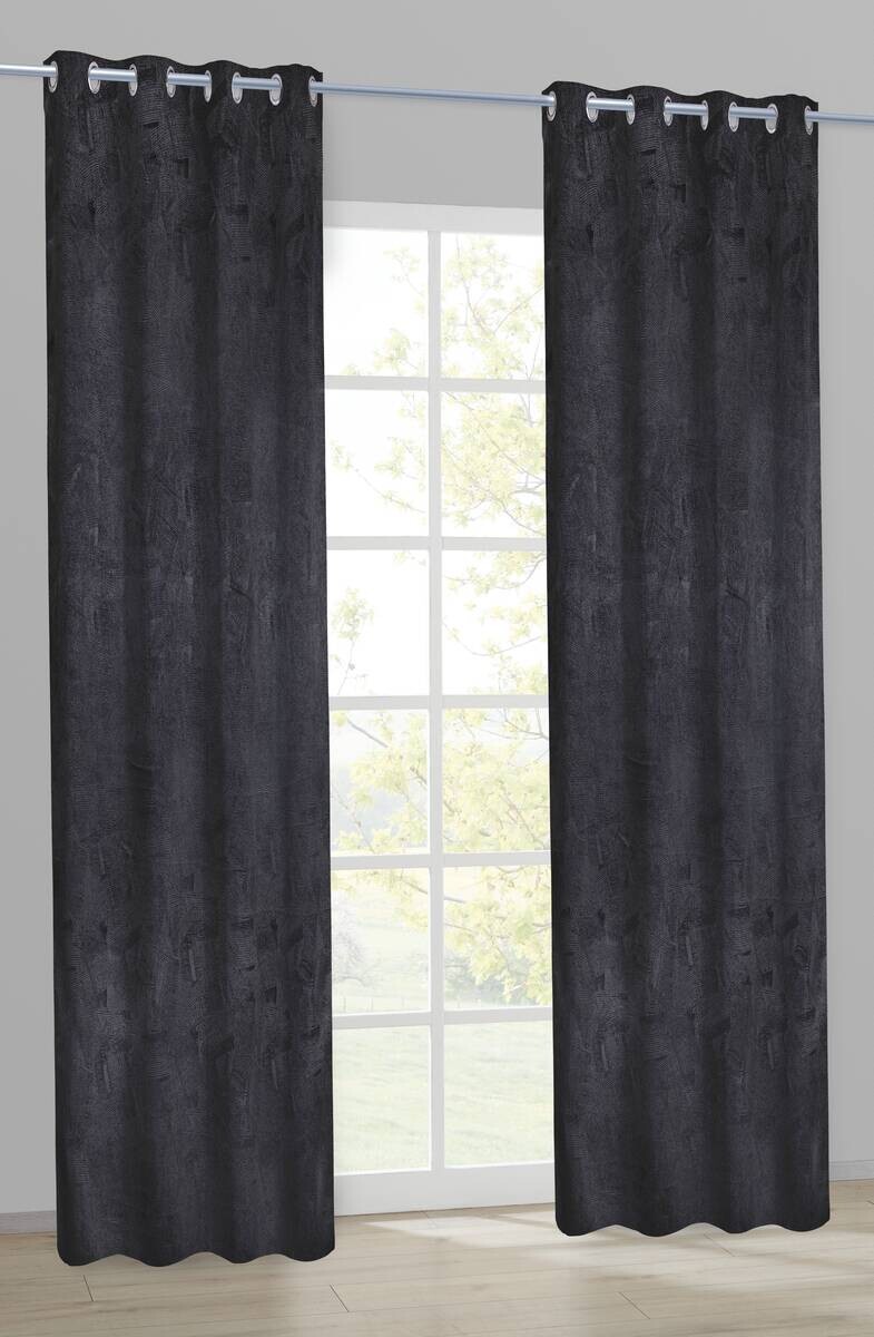 Verdunklungsvorhang Diamond anthrazit B/L: ca. 140x245 cm