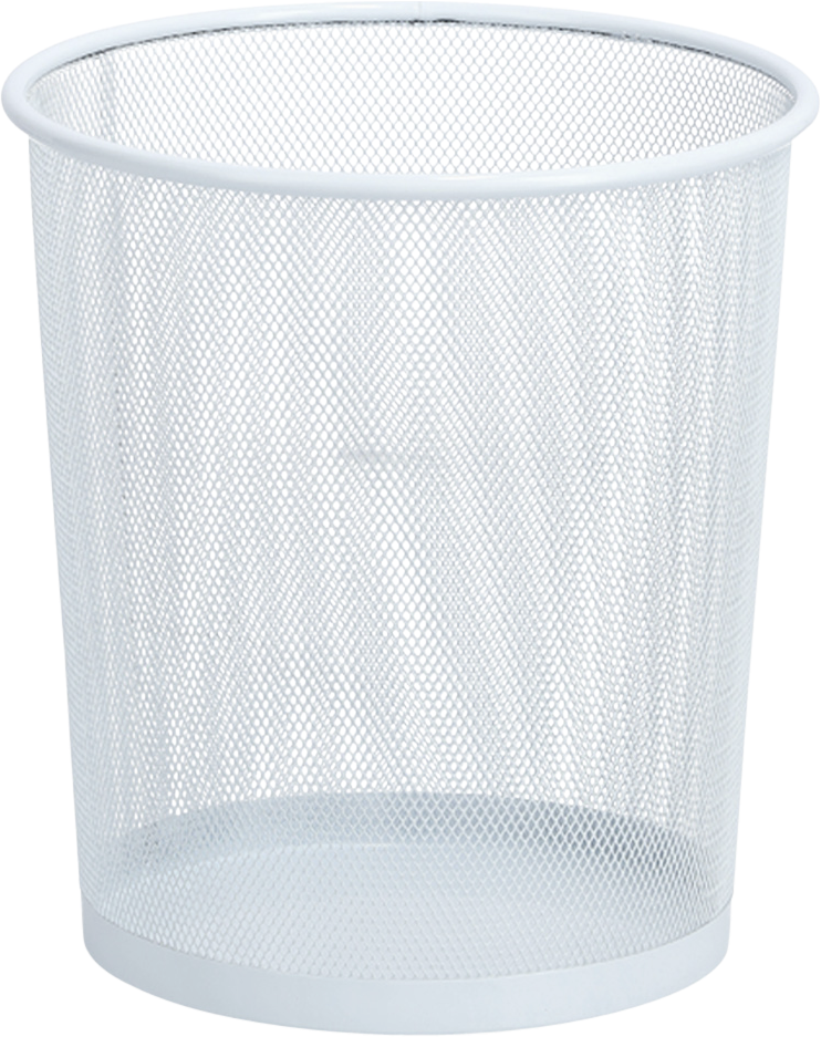 Zeller Papierkorb weiß B/H/L: ca. 26x26x28 cm