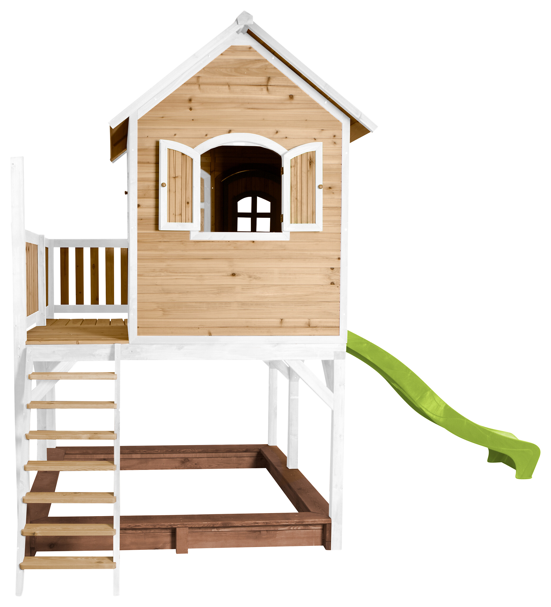 AXI Spielhaus Liam braun B/H/L: ca. 377x291x255 cm