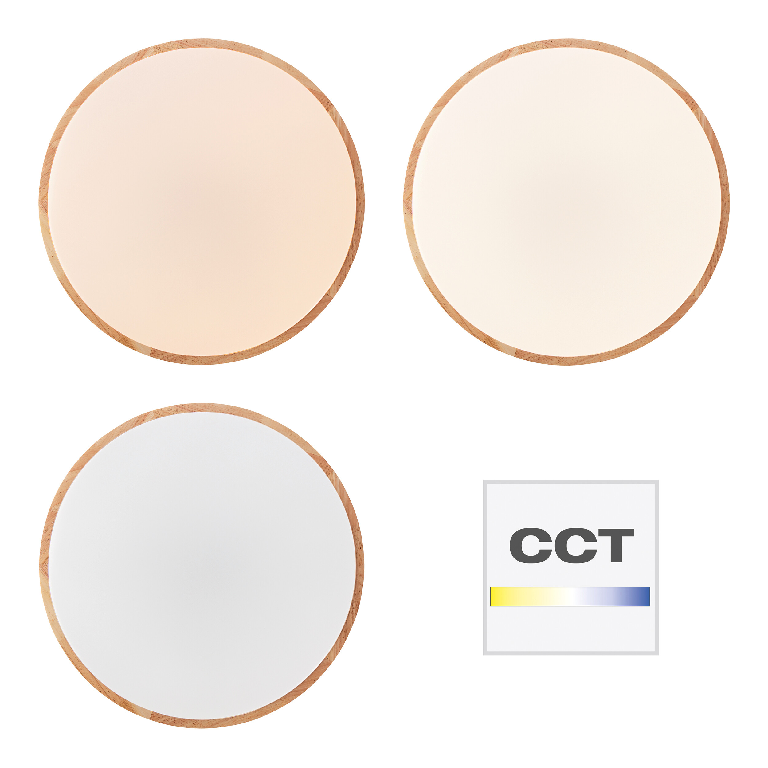 Brilliant Deckenleuchte Slimline G97068/75 natur weiß Holz Kunststoff Metall H/D: ca. 8,5x49 cm