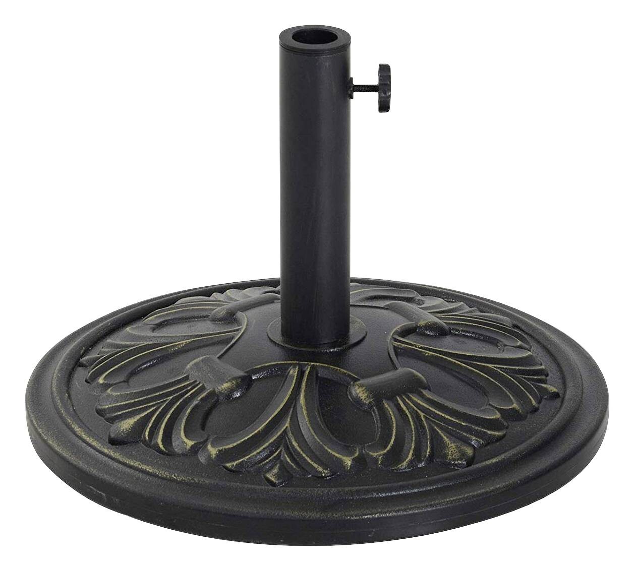 Outsunny Sonnenschirmständer bronze Metall B/H/L/D: ca. 48x34x48x48 cm