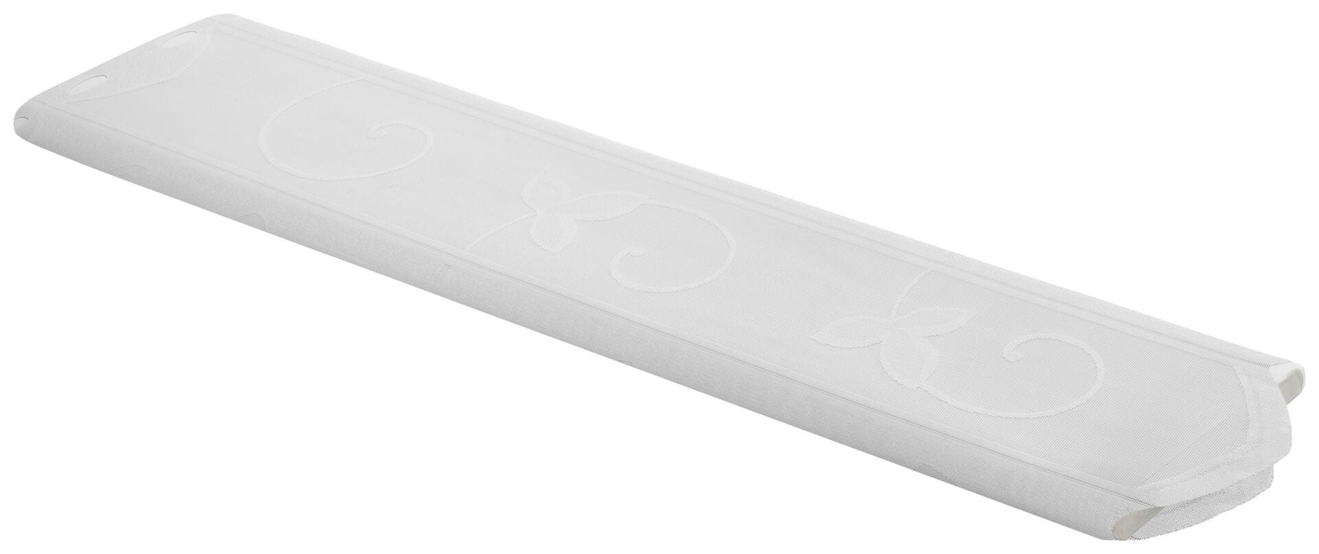 Scheibengardinen-Meterware weiß H: ca. 75 cm