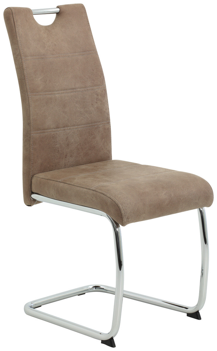 Schwingstuhl Flora beige Vintage Microfaser B/H/T: ca. 43x98x59 cm